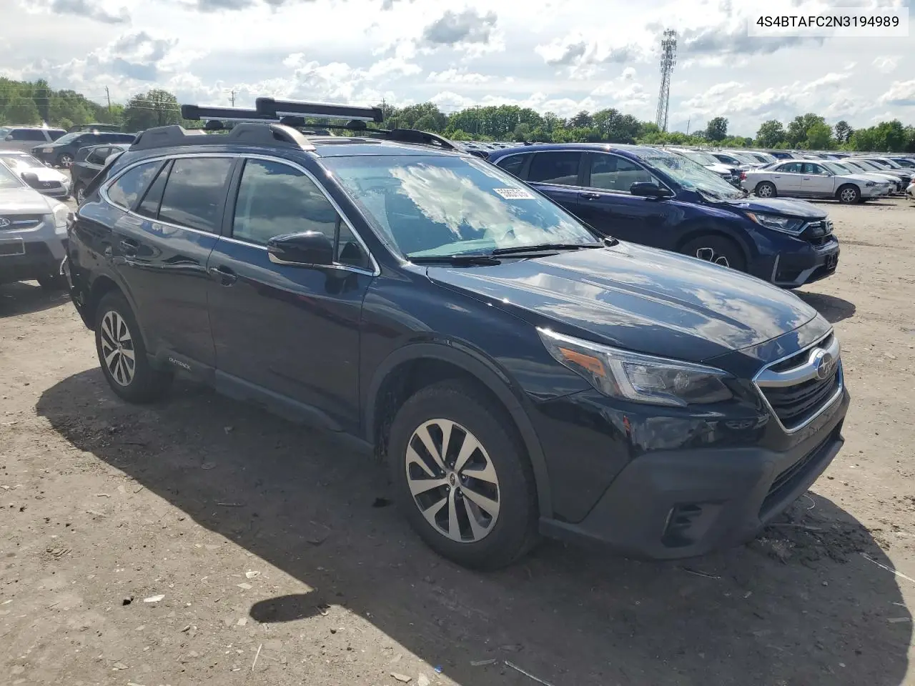 2022 Subaru Outback Premium VIN: 4S4BTAFC2N3194989 Lot: 55857515