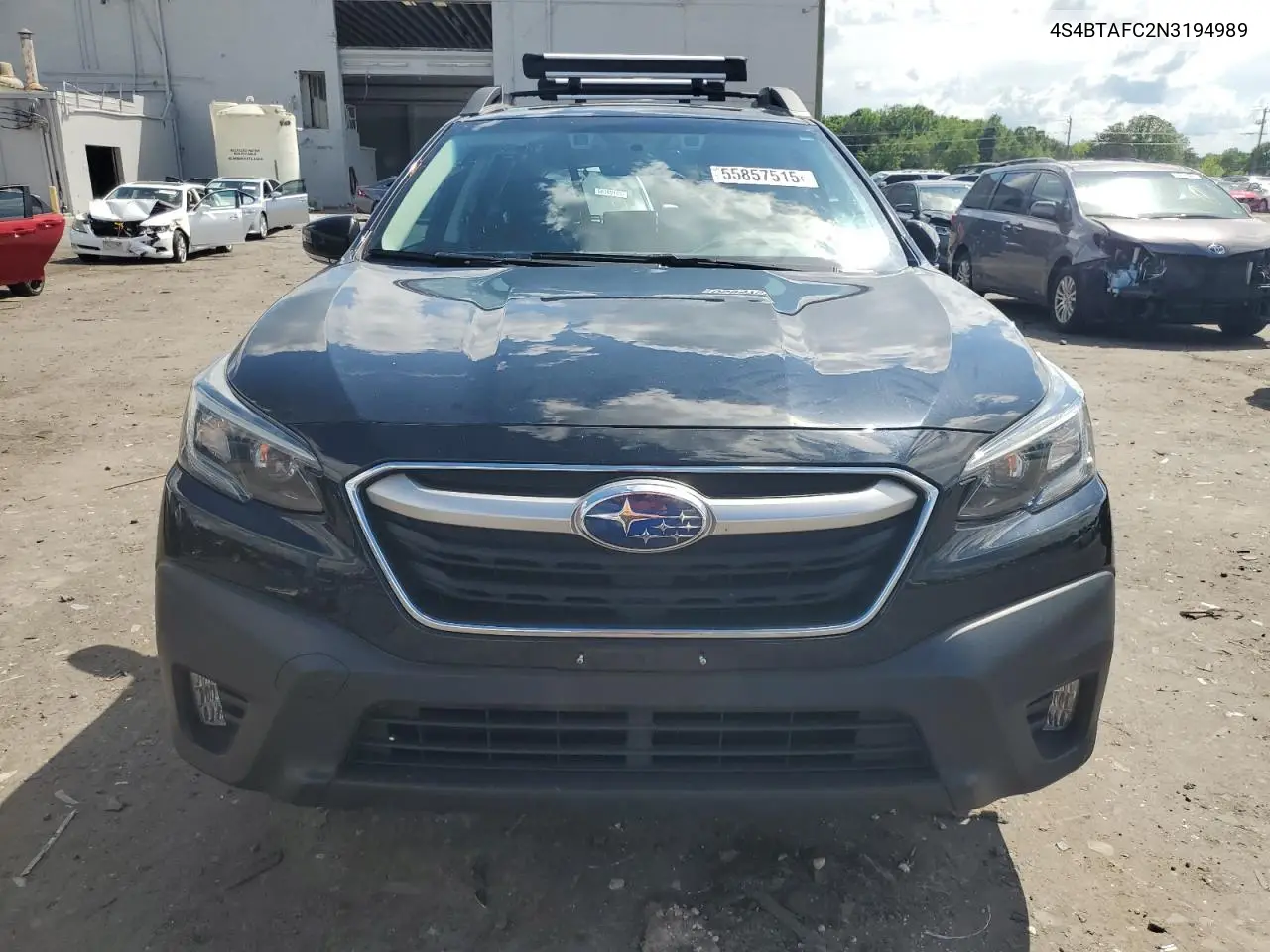 2022 Subaru Outback Premium VIN: 4S4BTAFC2N3194989 Lot: 55857515