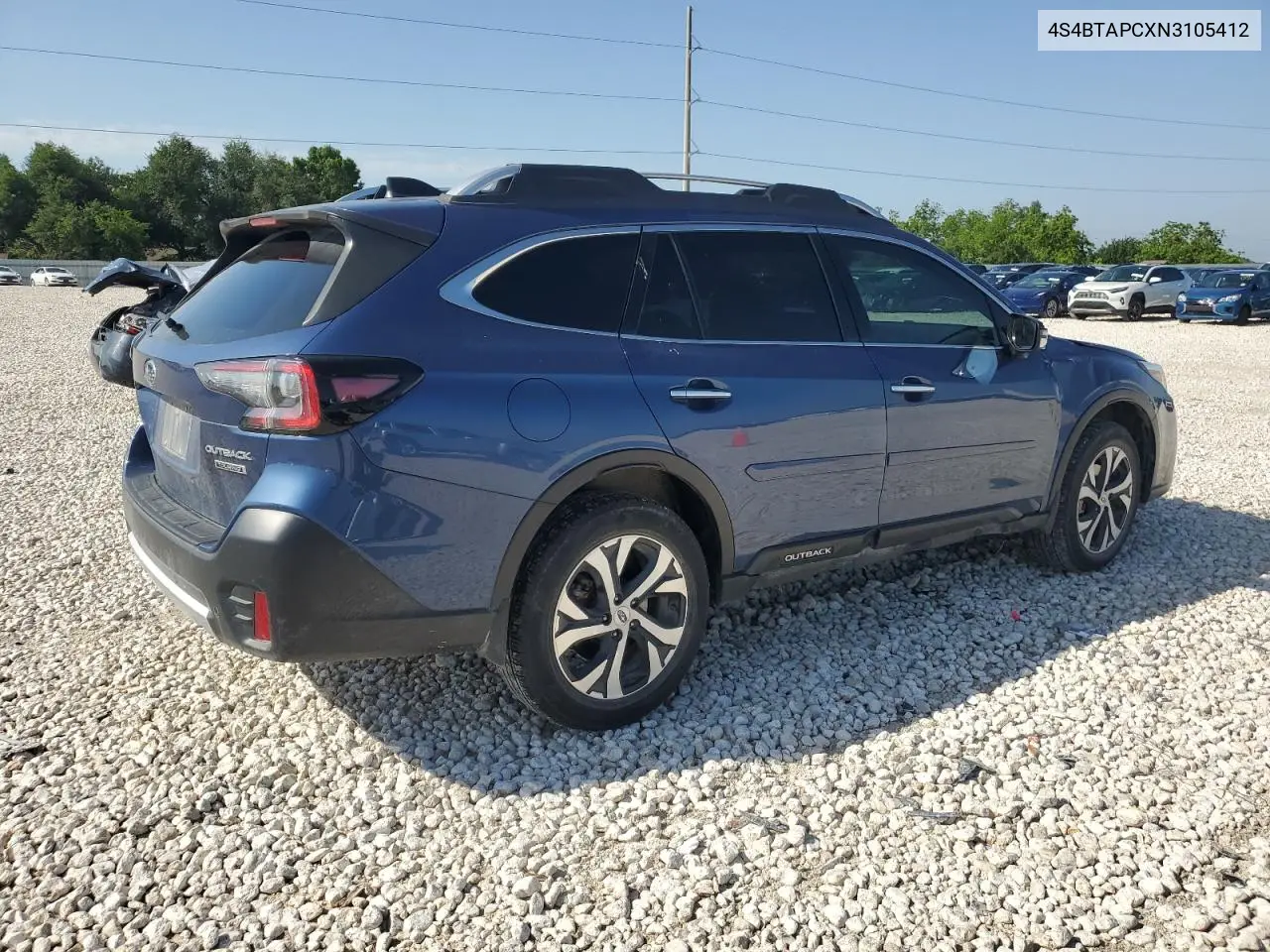 2022 Subaru Outback Touring VIN: 4S4BTAPCXN3105412 Lot: 55981815