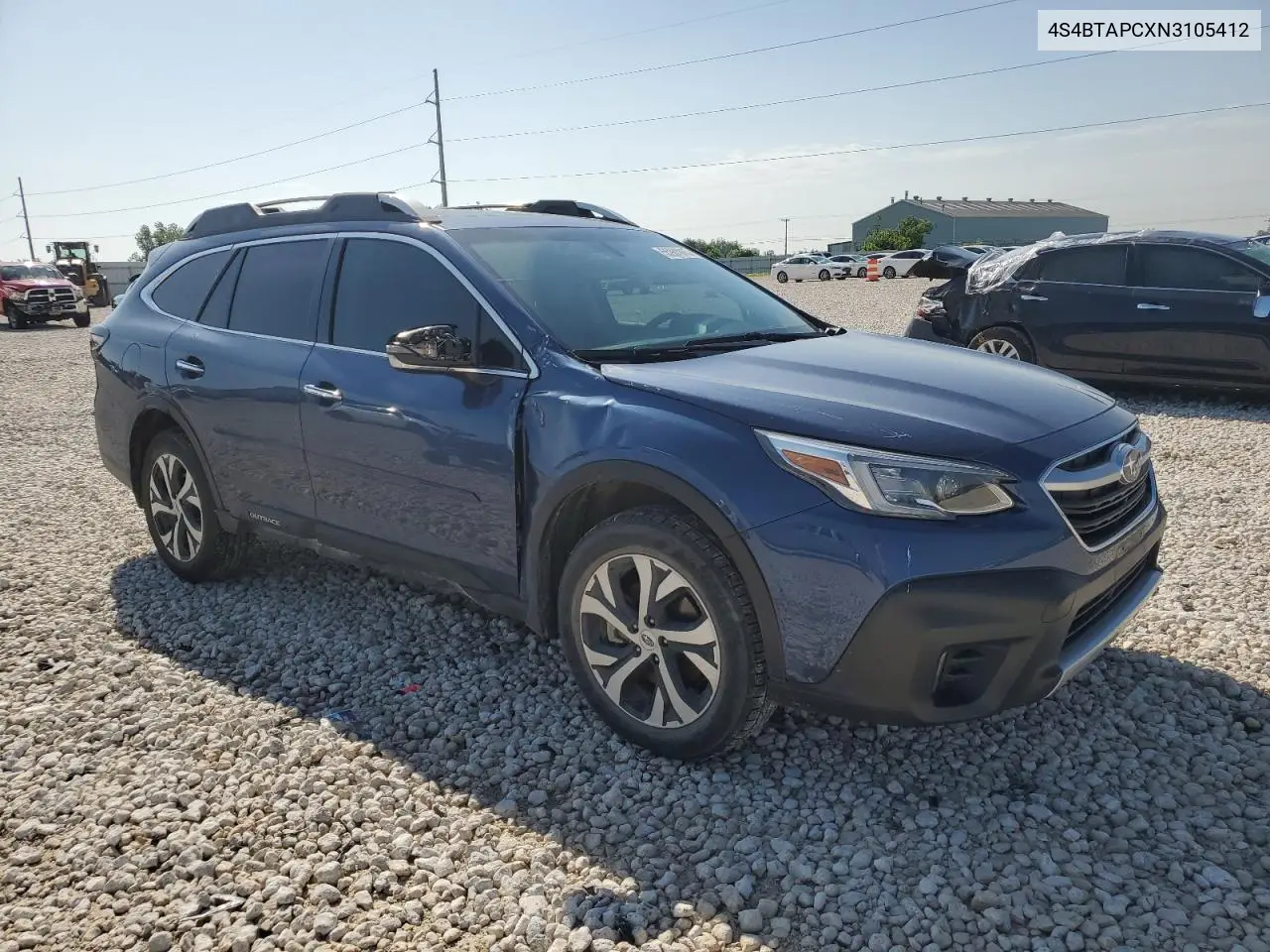 2022 Subaru Outback Touring VIN: 4S4BTAPCXN3105412 Lot: 55981815