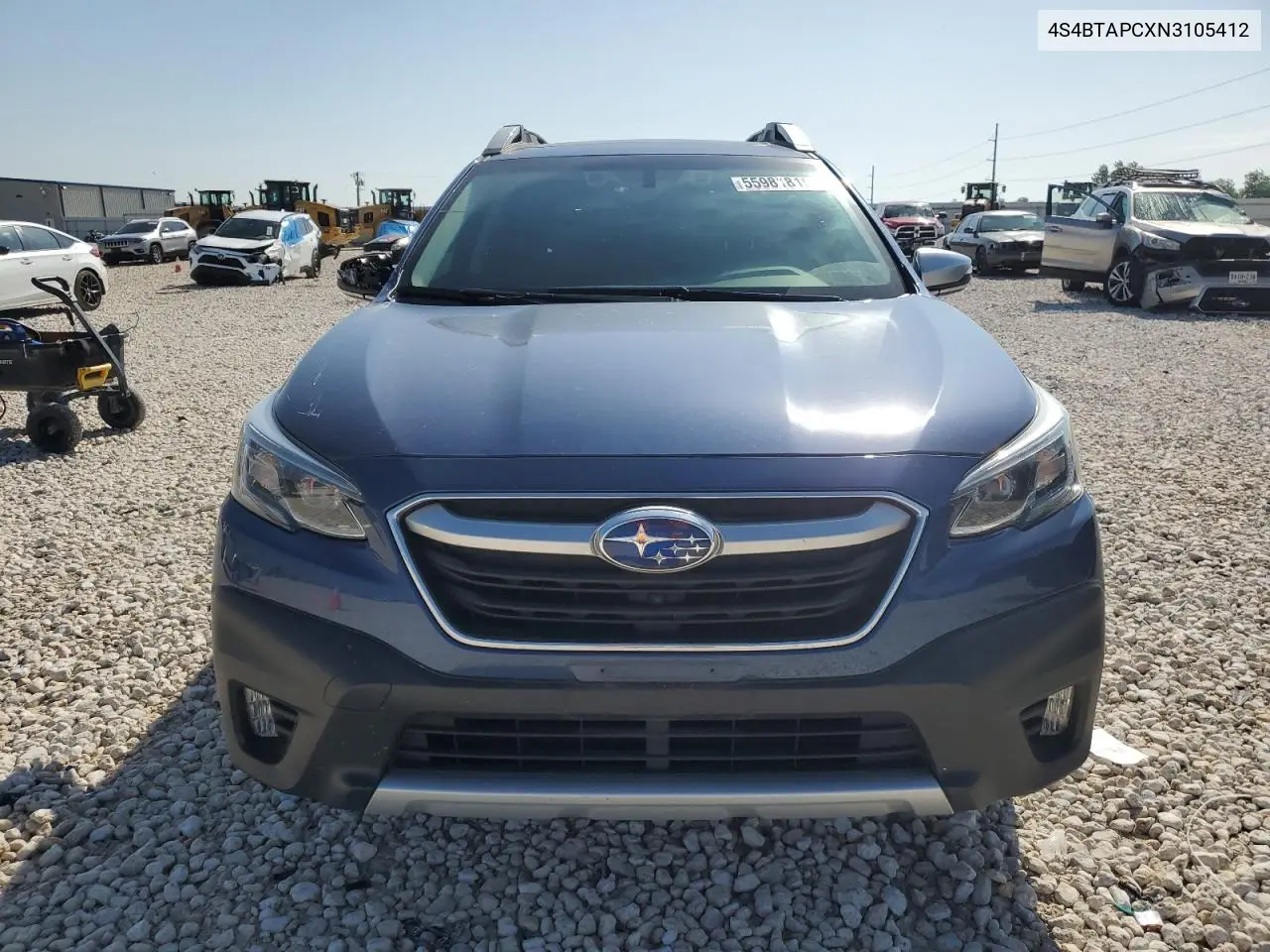 2022 Subaru Outback Touring VIN: 4S4BTAPCXN3105412 Lot: 55981815