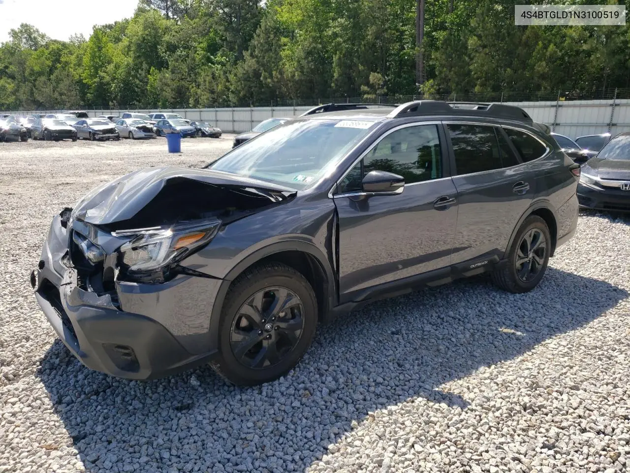 2022 Subaru Outback Onyx Edition Xt VIN: 4S4BTGLD1N3100519 Lot: 56068655