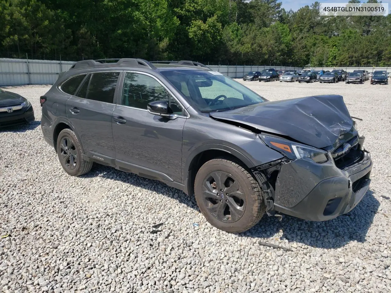 2022 Subaru Outback Onyx Edition Xt VIN: 4S4BTGLD1N3100519 Lot: 56068655