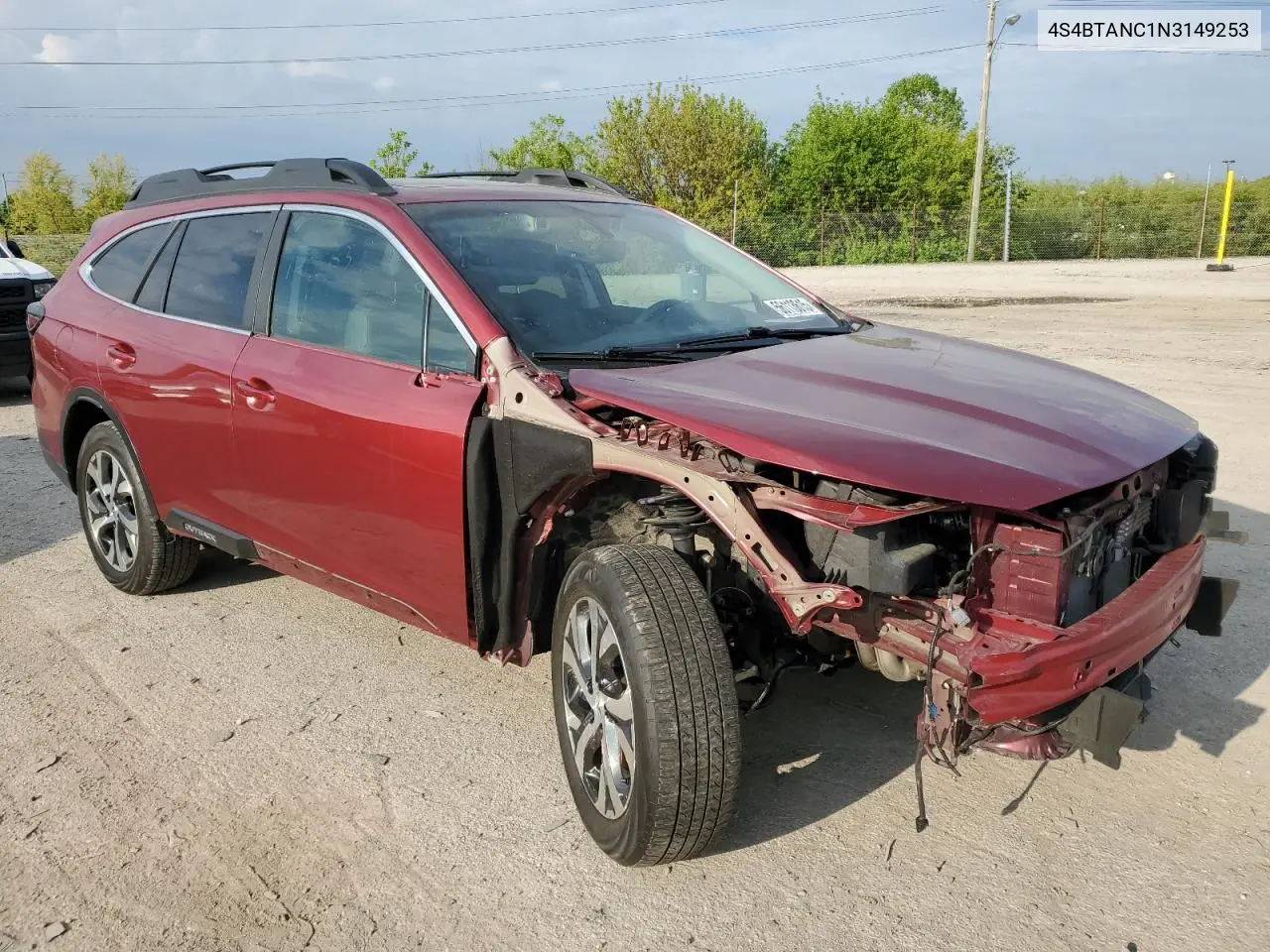 2022 Subaru Outback Limited VIN: 4S4BTANC1N3149253 Lot: 56113615
