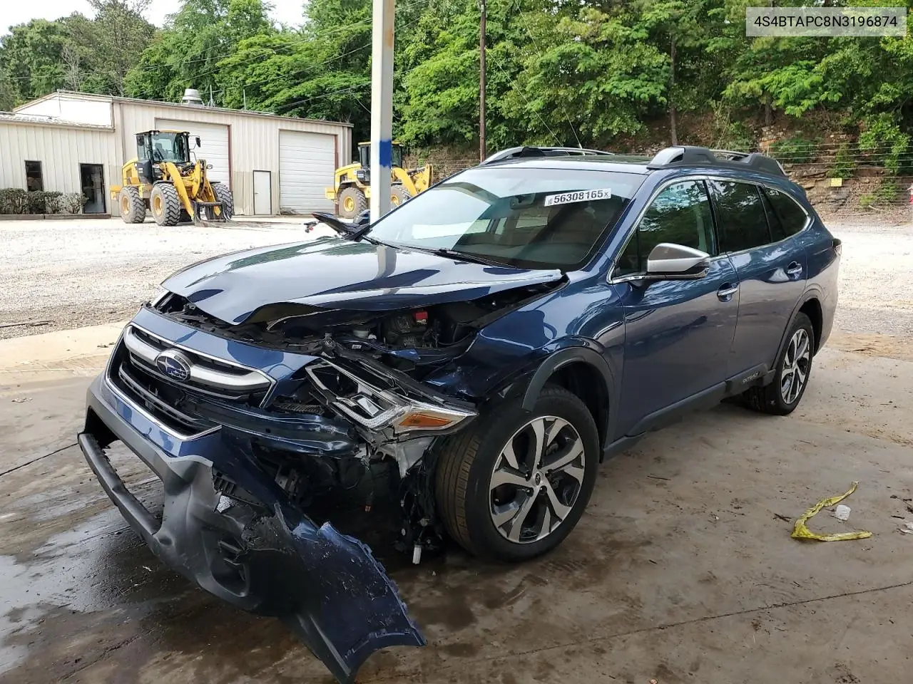 2022 Subaru Outback Touring VIN: 4S4BTAPC8N3196874 Lot: 56308165
