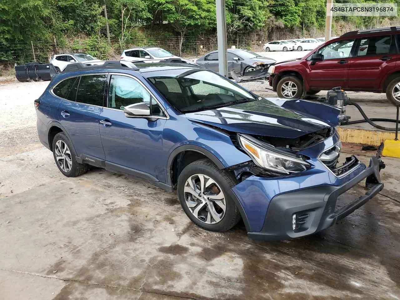 2022 Subaru Outback Touring VIN: 4S4BTAPC8N3196874 Lot: 56308165