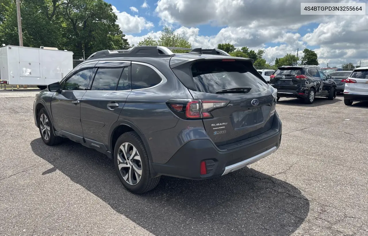 2022 Subaru Outback Touring VIN: 4S4BTGPD3N3255664 Lot: 56517045