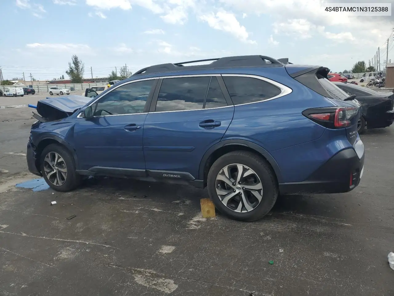 2022 Subaru Outback Limited VIN: 4S4BTAMC1N3125388 Lot: 56549065