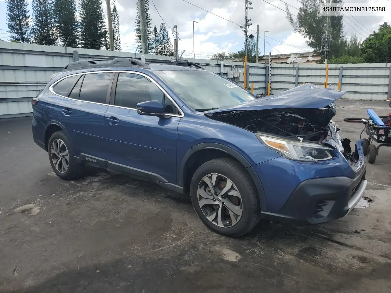 2022 Subaru Outback Limited VIN: 4S4BTAMC1N3125388 Lot: 56549065
