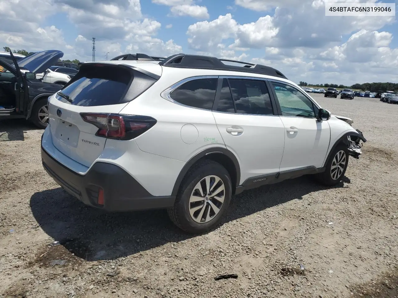 2022 Subaru Outback Premium VIN: 4S4BTAFC6N3199046 Lot: 57160685