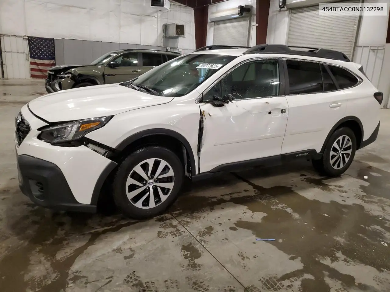 2022 Subaru Outback Premium VIN: 4S4BTACC0N3132298 Lot: 58405185