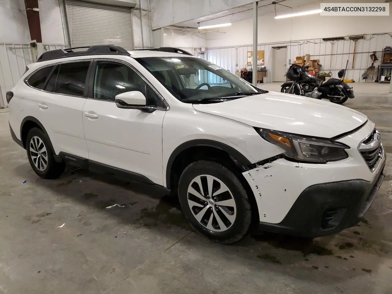 2022 Subaru Outback Premium VIN: 4S4BTACC0N3132298 Lot: 58405185