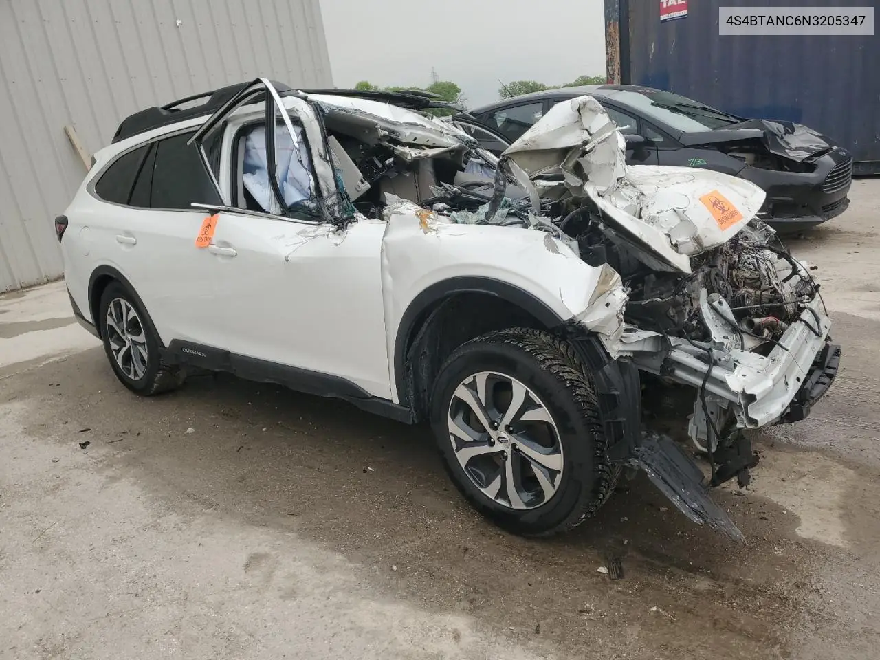 2022 Subaru Outback Limited VIN: 4S4BTANC6N3205347 Lot: 58621415