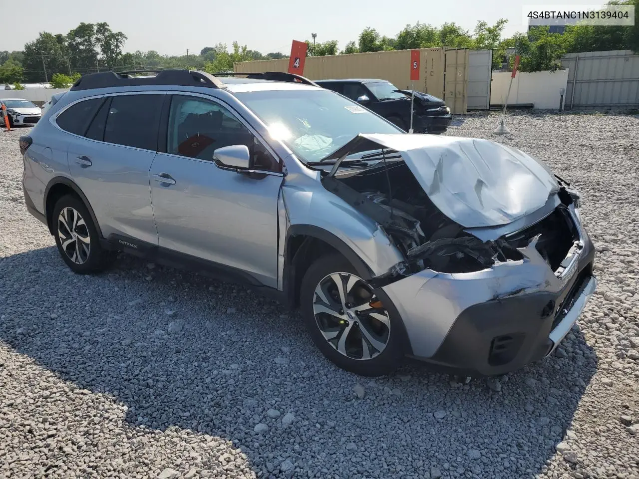 2022 Subaru Outback Limited VIN: 4S4BTANC1N3139404 Lot: 60096315