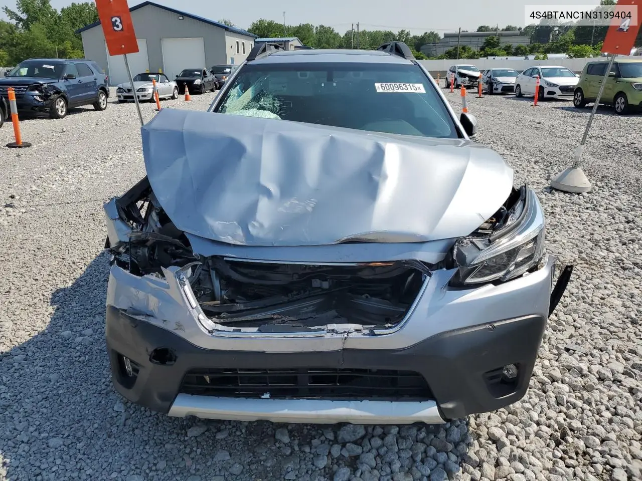 2022 Subaru Outback Limited VIN: 4S4BTANC1N3139404 Lot: 60096315