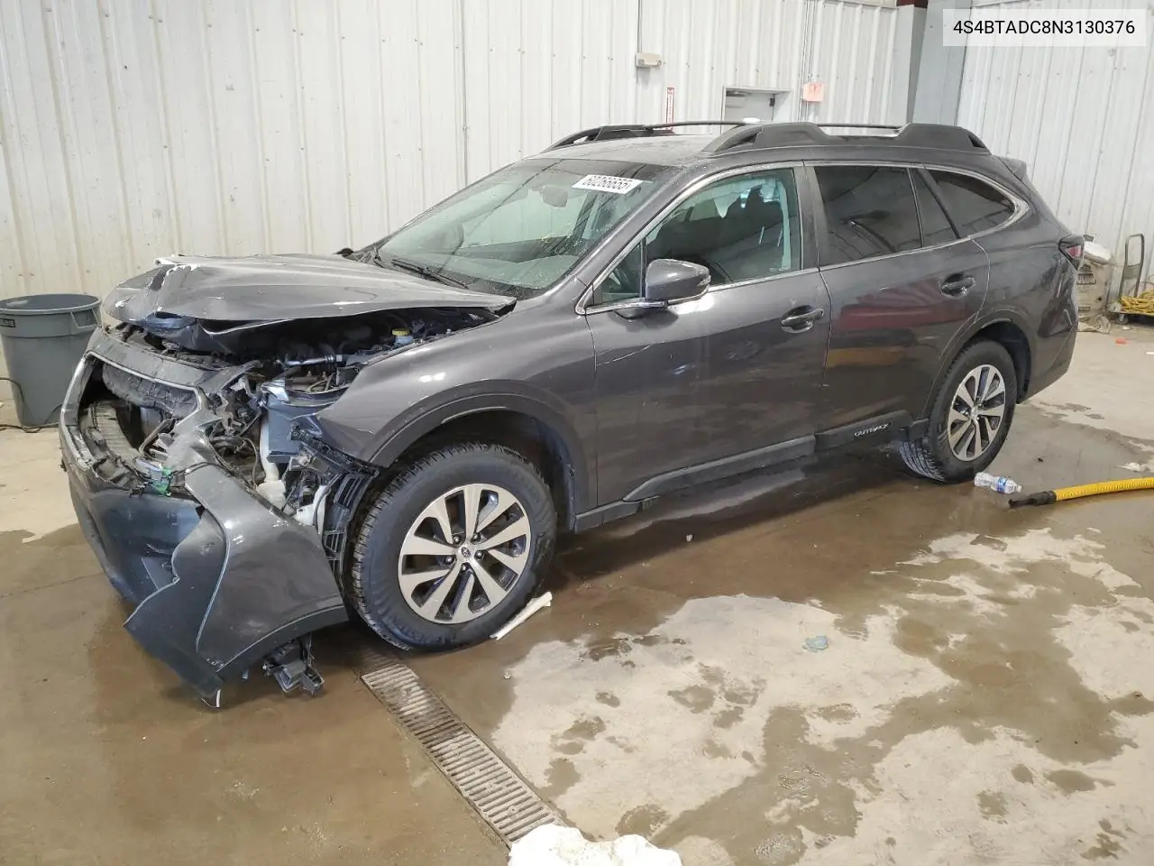 2022 Subaru Outback Premium VIN: 4S4BTADC8N3130376 Lot: 60266655