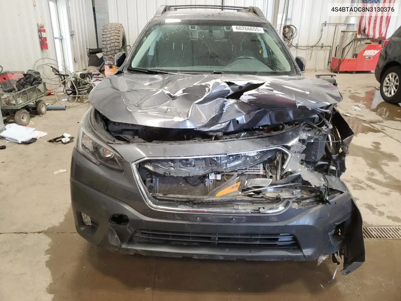 2022 Subaru Outback Premium VIN: 4S4BTADC8N3130376 Lot: 60266655