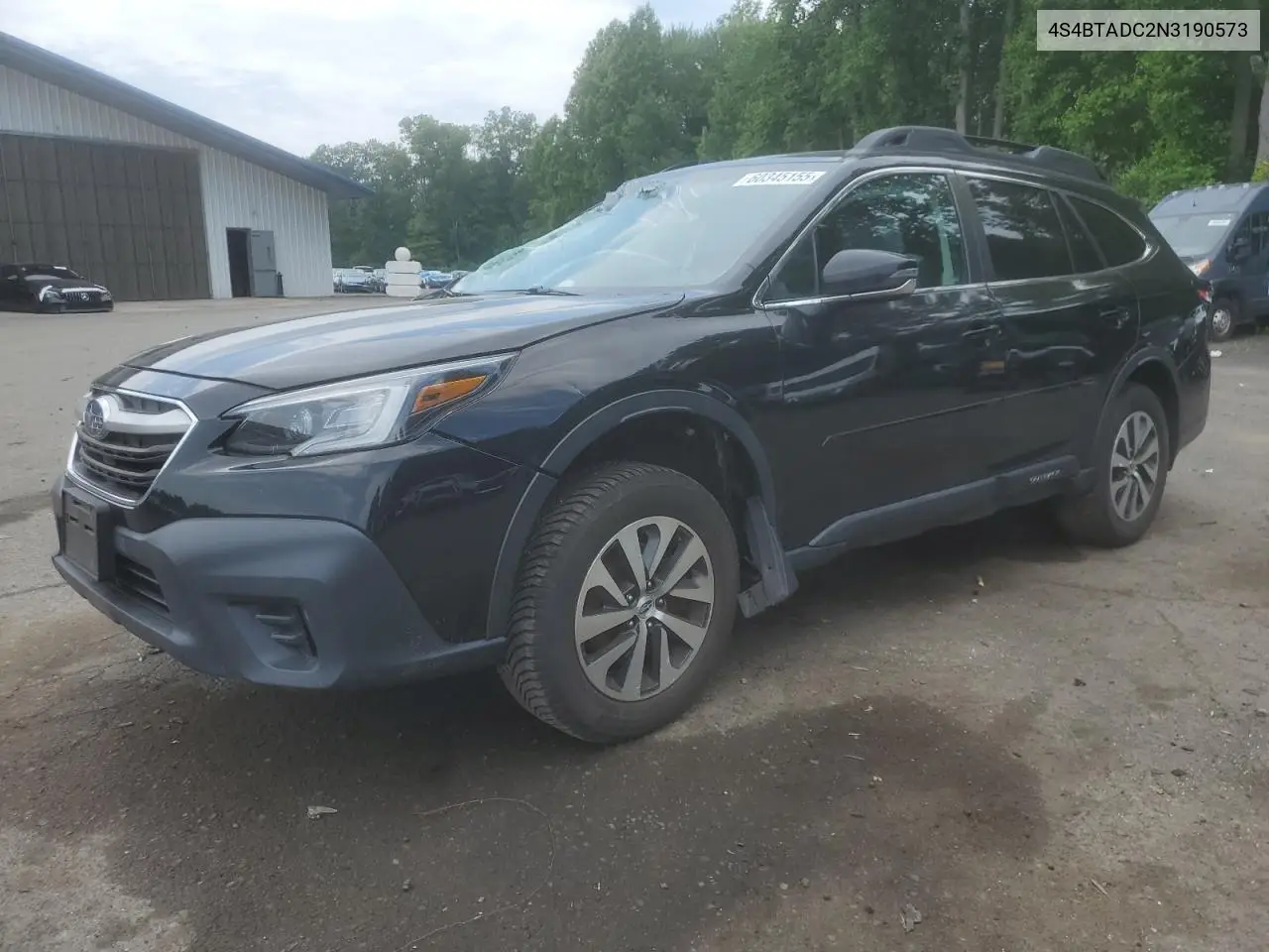 2022 Subaru Outback Premium VIN: 4S4BTADC2N3190573 Lot: 60345155