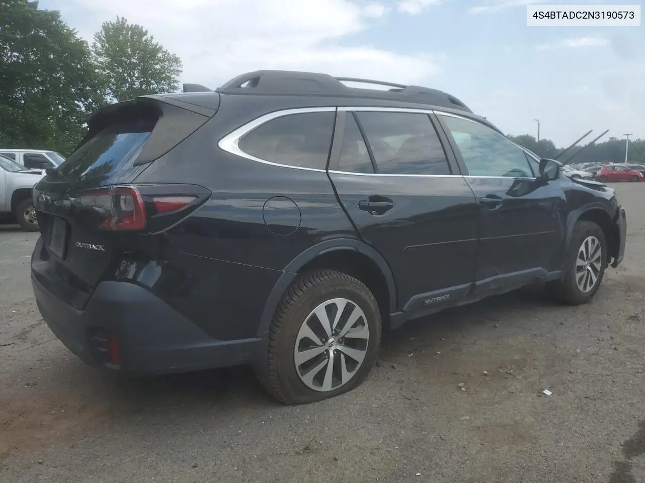 2022 Subaru Outback Premium VIN: 4S4BTADC2N3190573 Lot: 60345155