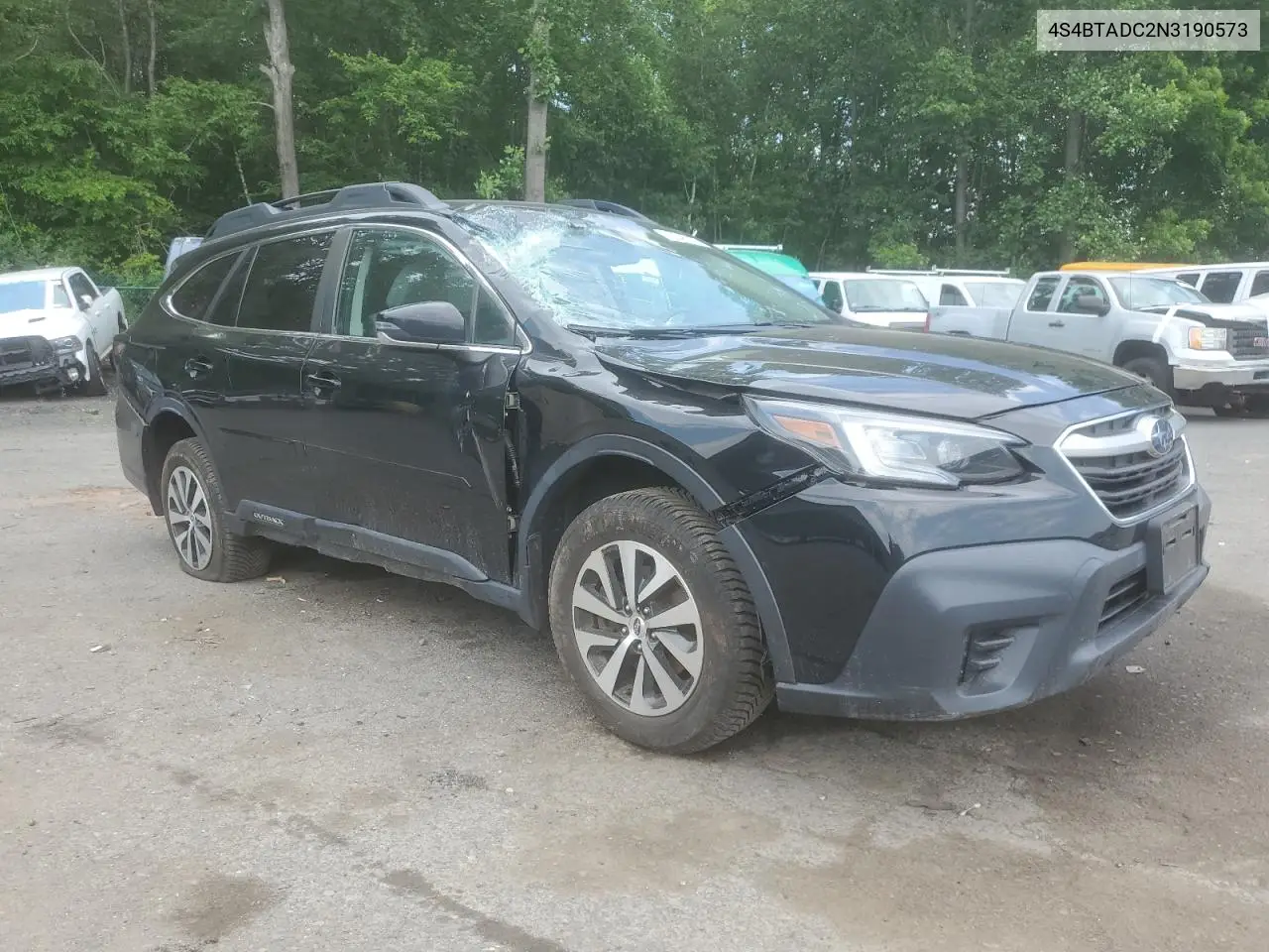 2022 Subaru Outback Premium VIN: 4S4BTADC2N3190573 Lot: 60345155