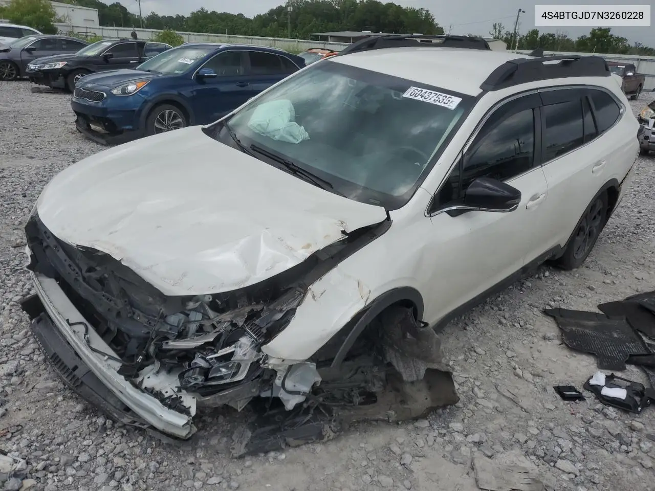 2022 Subaru Outback Onyx Edition Xt VIN: 4S4BTGJD7N3260228 Lot: 60437535