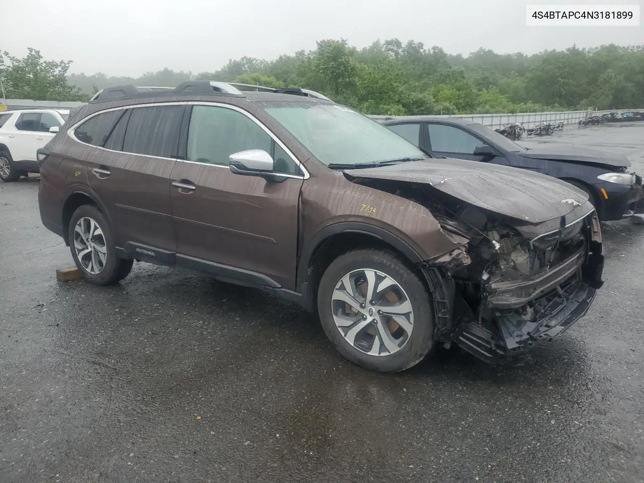 2022 Subaru Outback Touring VIN: 4S4BTAPC4N3181899 Lot: 61002835
