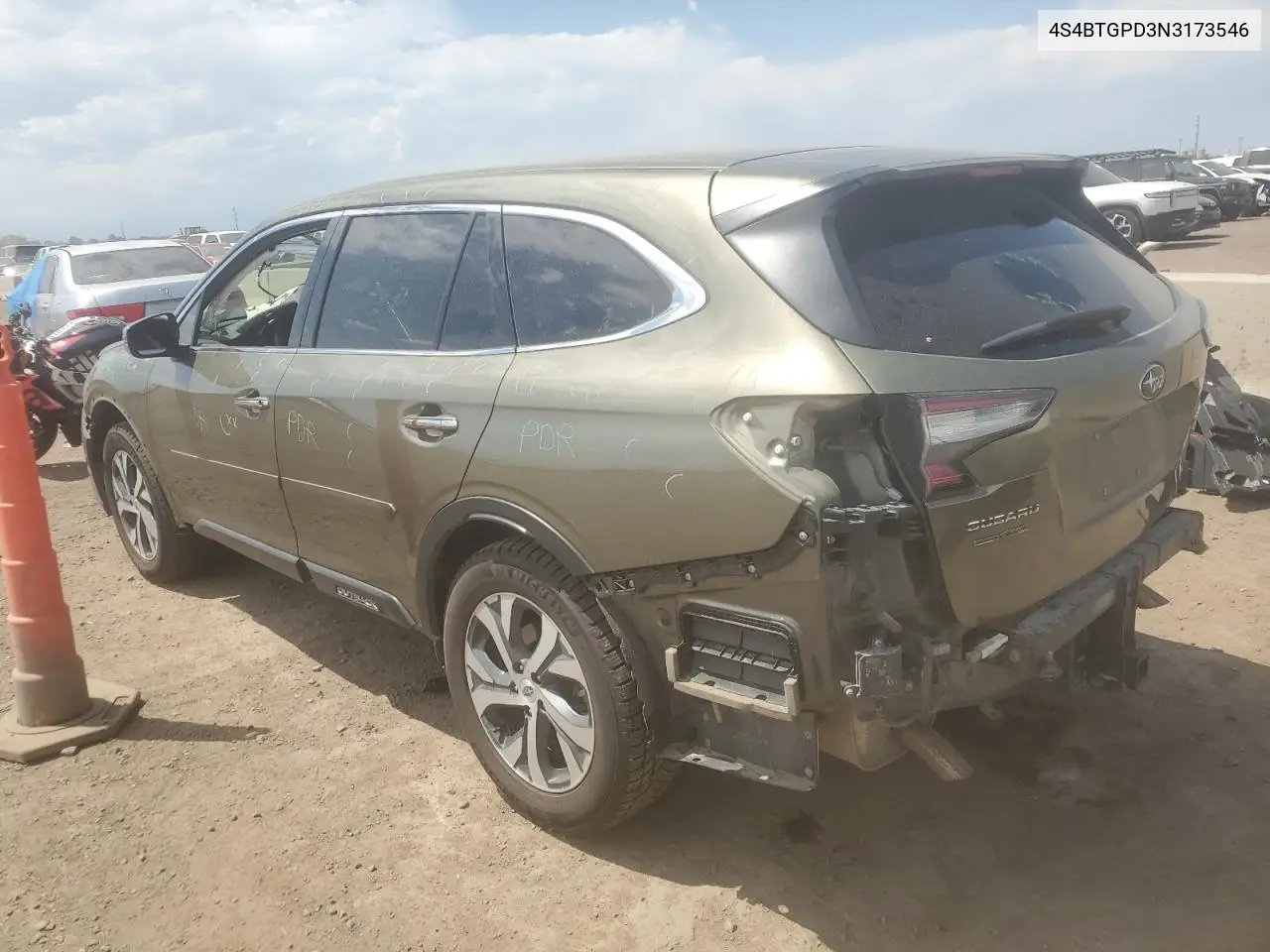 2022 Subaru Outback Touring VIN: 4S4BTGPD3N3173546 Lot: 61101425