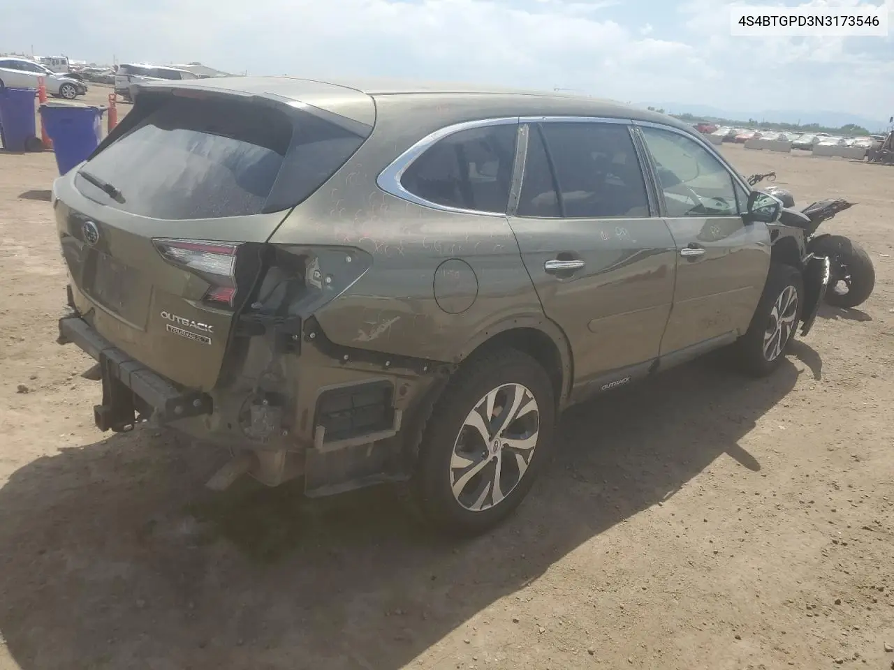 2022 Subaru Outback Touring VIN: 4S4BTGPD3N3173546 Lot: 61101425