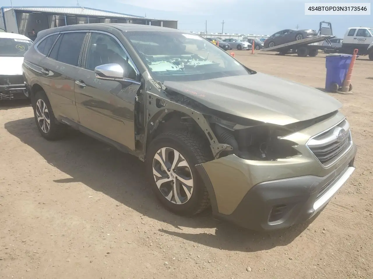 2022 Subaru Outback Touring VIN: 4S4BTGPD3N3173546 Lot: 61101425