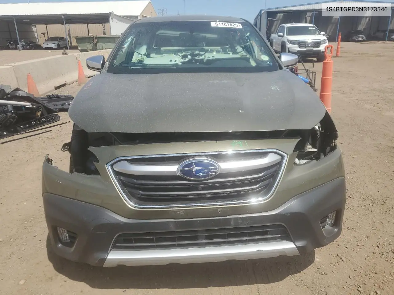 2022 Subaru Outback Touring VIN: 4S4BTGPD3N3173546 Lot: 61101425