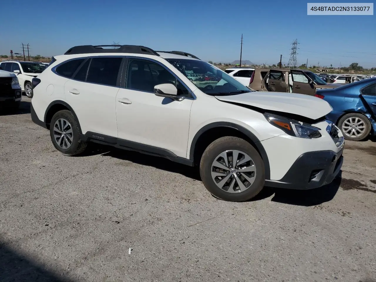 2022 Subaru Outback Premium VIN: 4S4BTADC2N3133077 Lot: 61166705