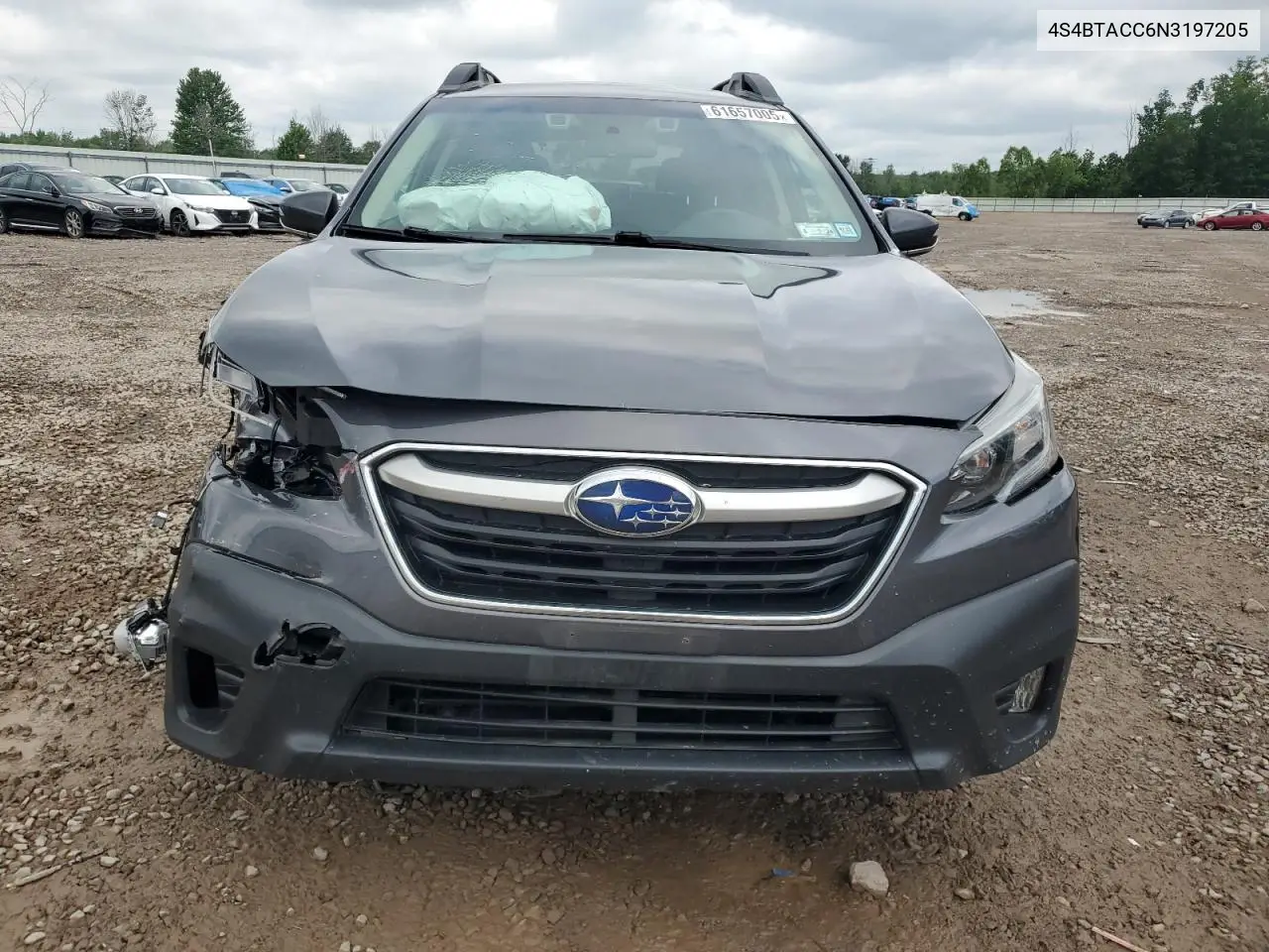 2022 Subaru Outback Premium VIN: 4S4BTACC6N3197205 Lot: 61657005