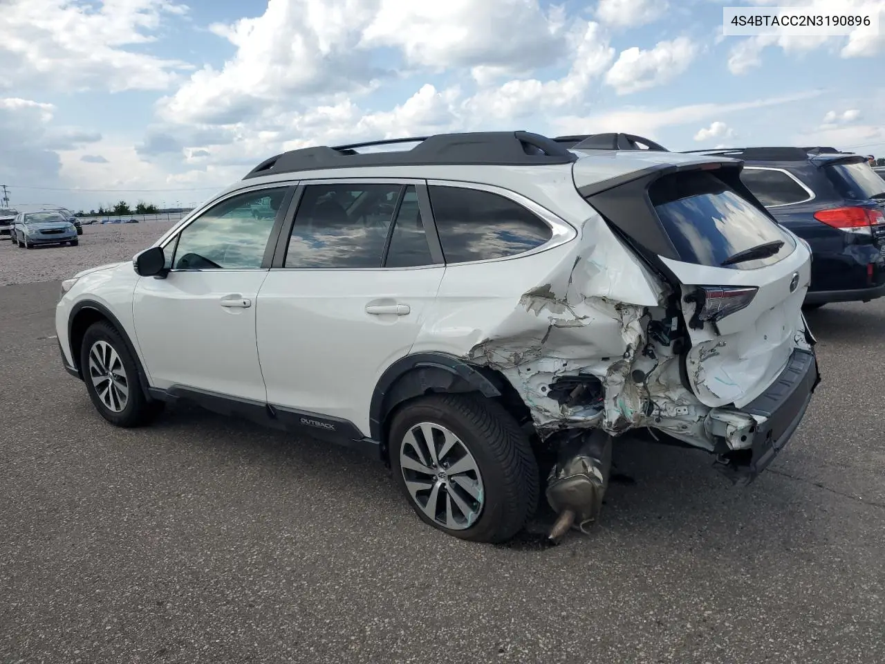 2022 Subaru Outback Premium VIN: 4S4BTACC2N3190896 Lot: 62421885