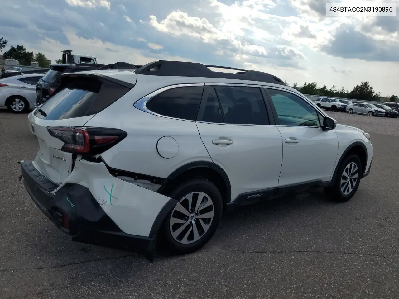 2022 Subaru Outback Premium VIN: 4S4BTACC2N3190896 Lot: 62421885