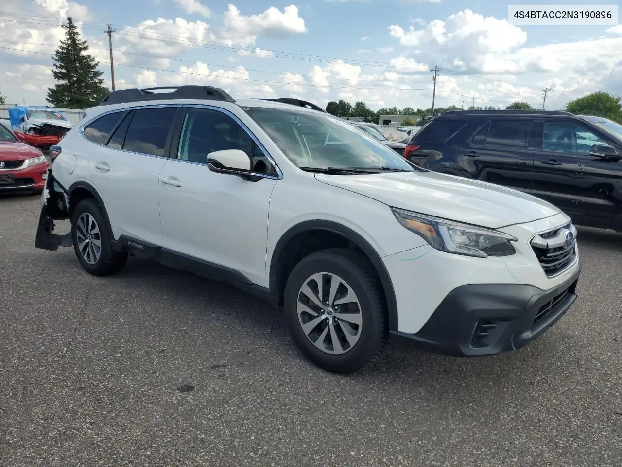 2022 Subaru Outback Premium VIN: 4S4BTACC2N3190896 Lot: 62421885