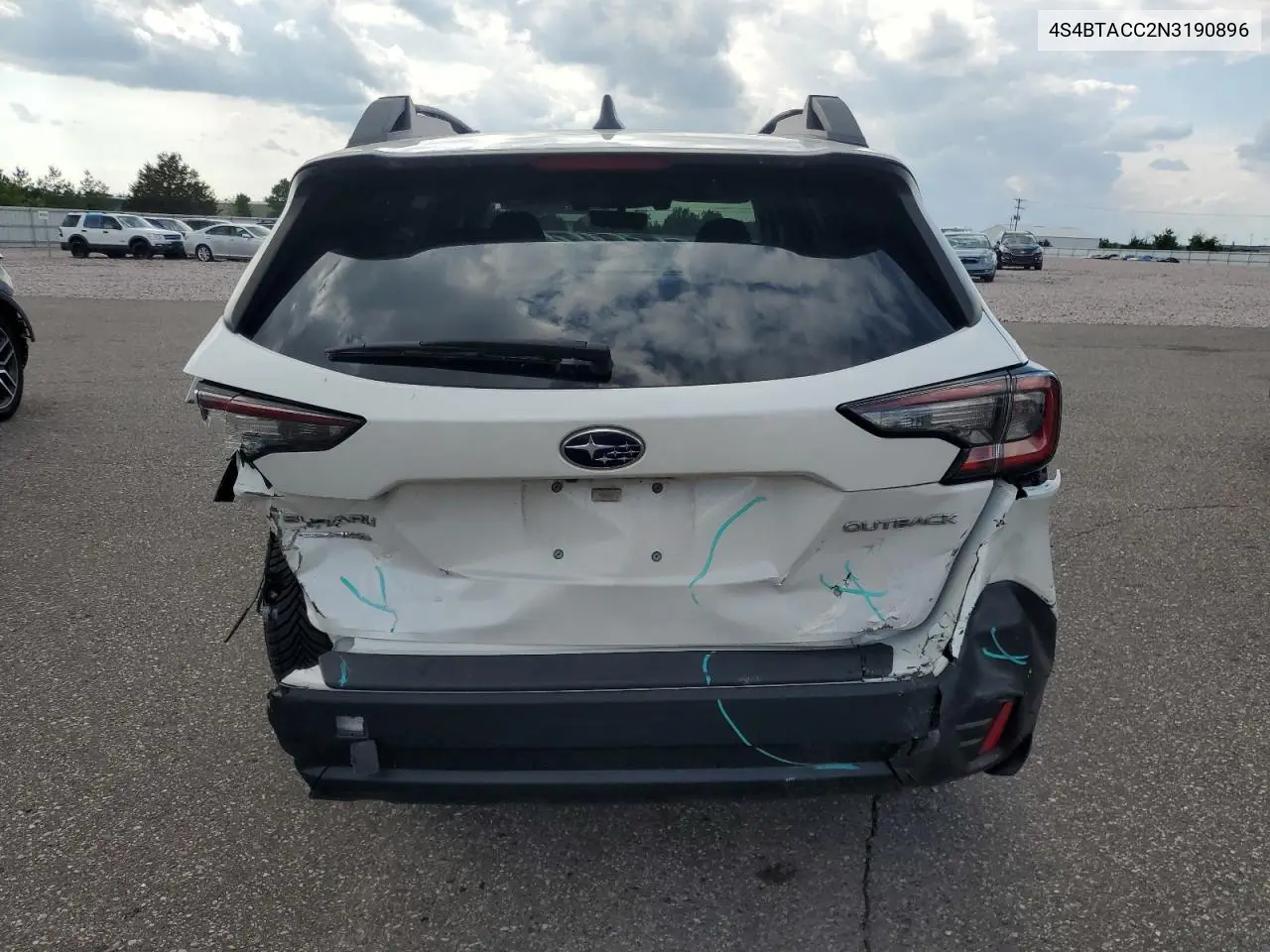 2022 Subaru Outback Premium VIN: 4S4BTACC2N3190896 Lot: 62421885
