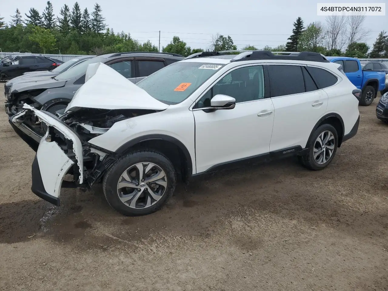 2022 Subaru Outback Premier VIN: 4S4BTDPC4N3117072 Lot: 62466685