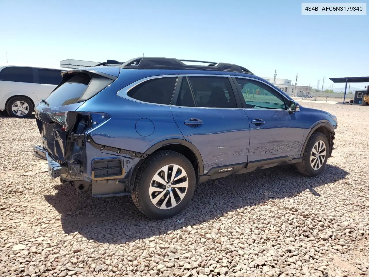 2022 Subaru Outback Premium VIN: 4S4BTAFC5N3179340 Lot: 62486375