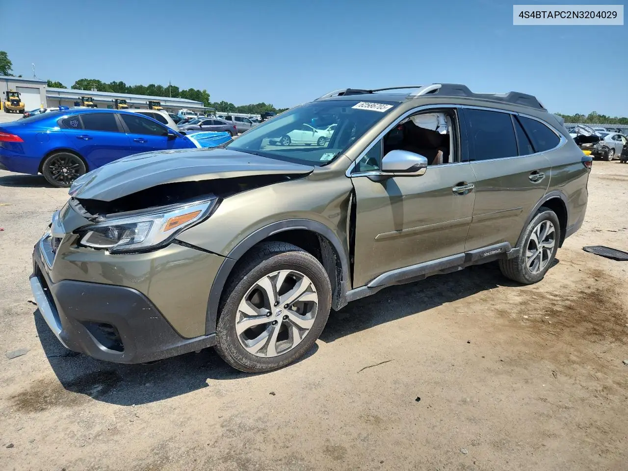 2022 Subaru Outback Touring VIN: 4S4BTAPC2N3204029 Lot: 62586705