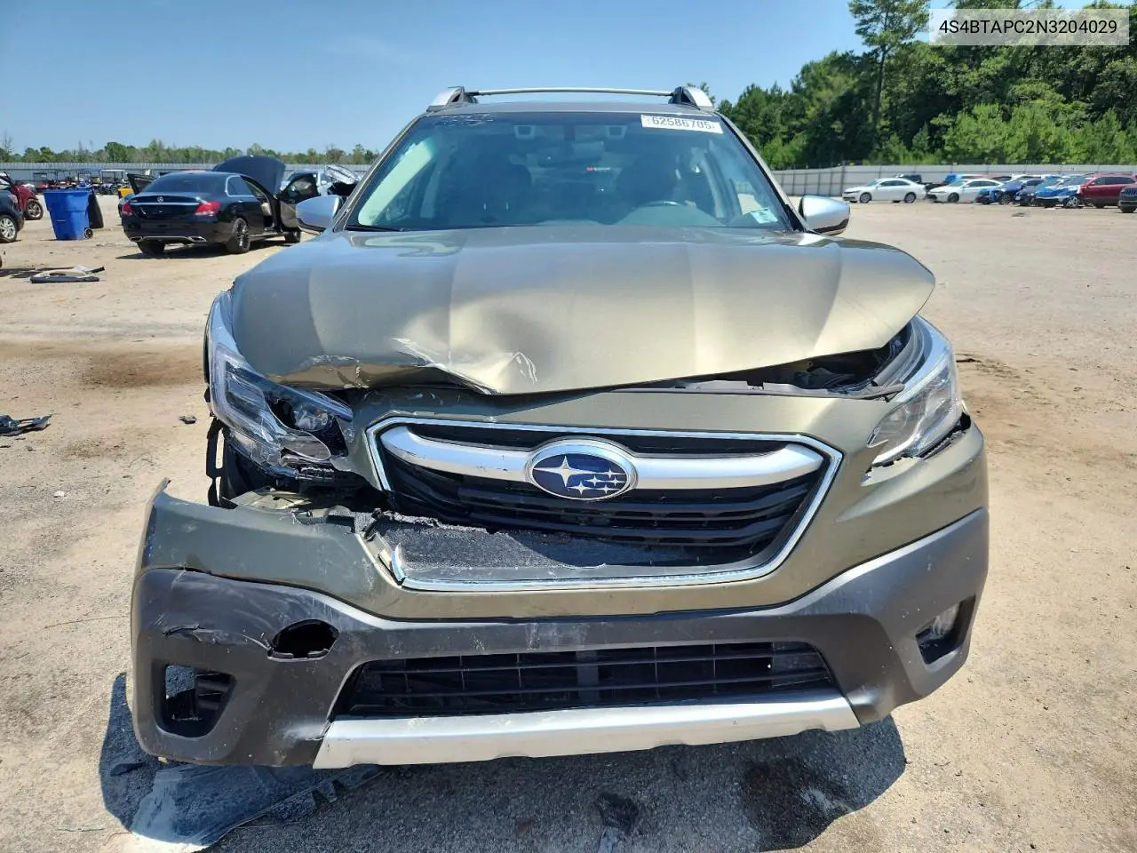 2022 Subaru Outback Touring VIN: 4S4BTAPC2N3204029 Lot: 62586705