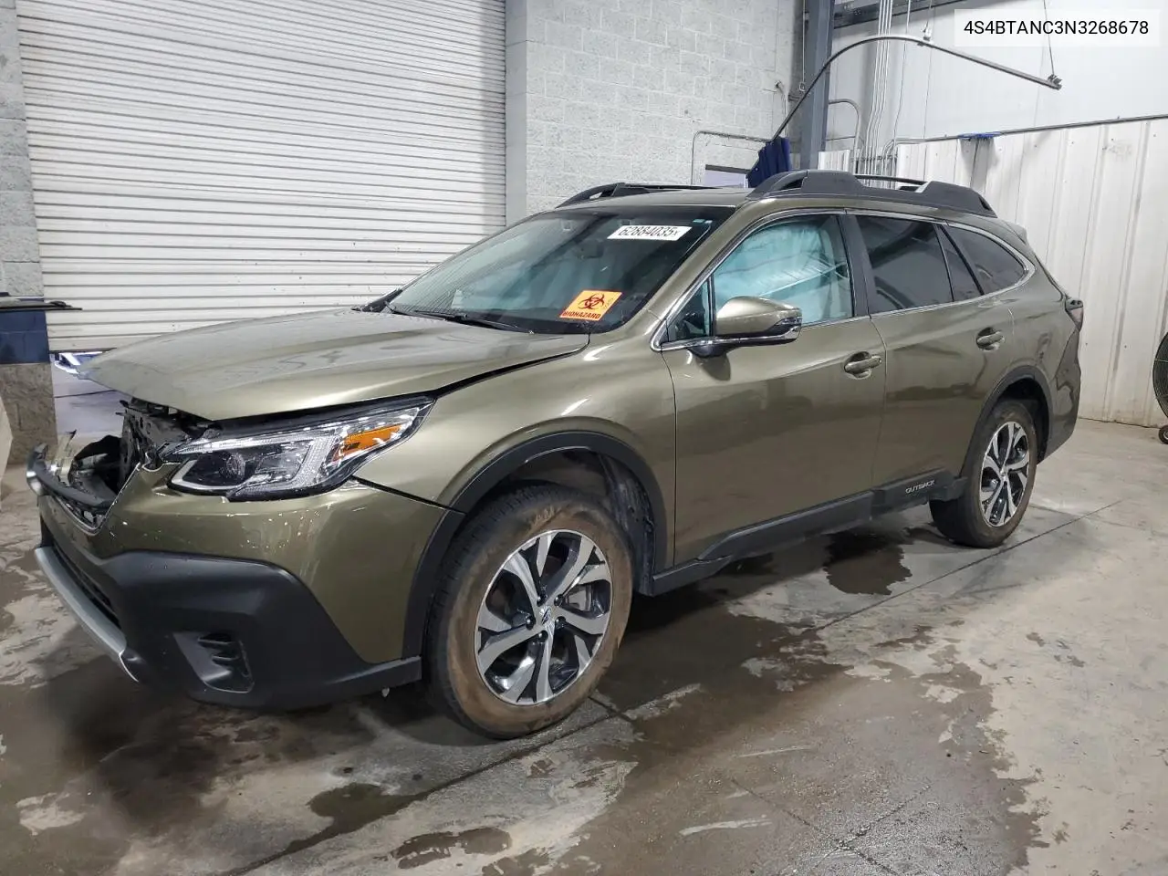 2022 Subaru Outback Limited VIN: 4S4BTANC3N3268678 Lot: 62884035