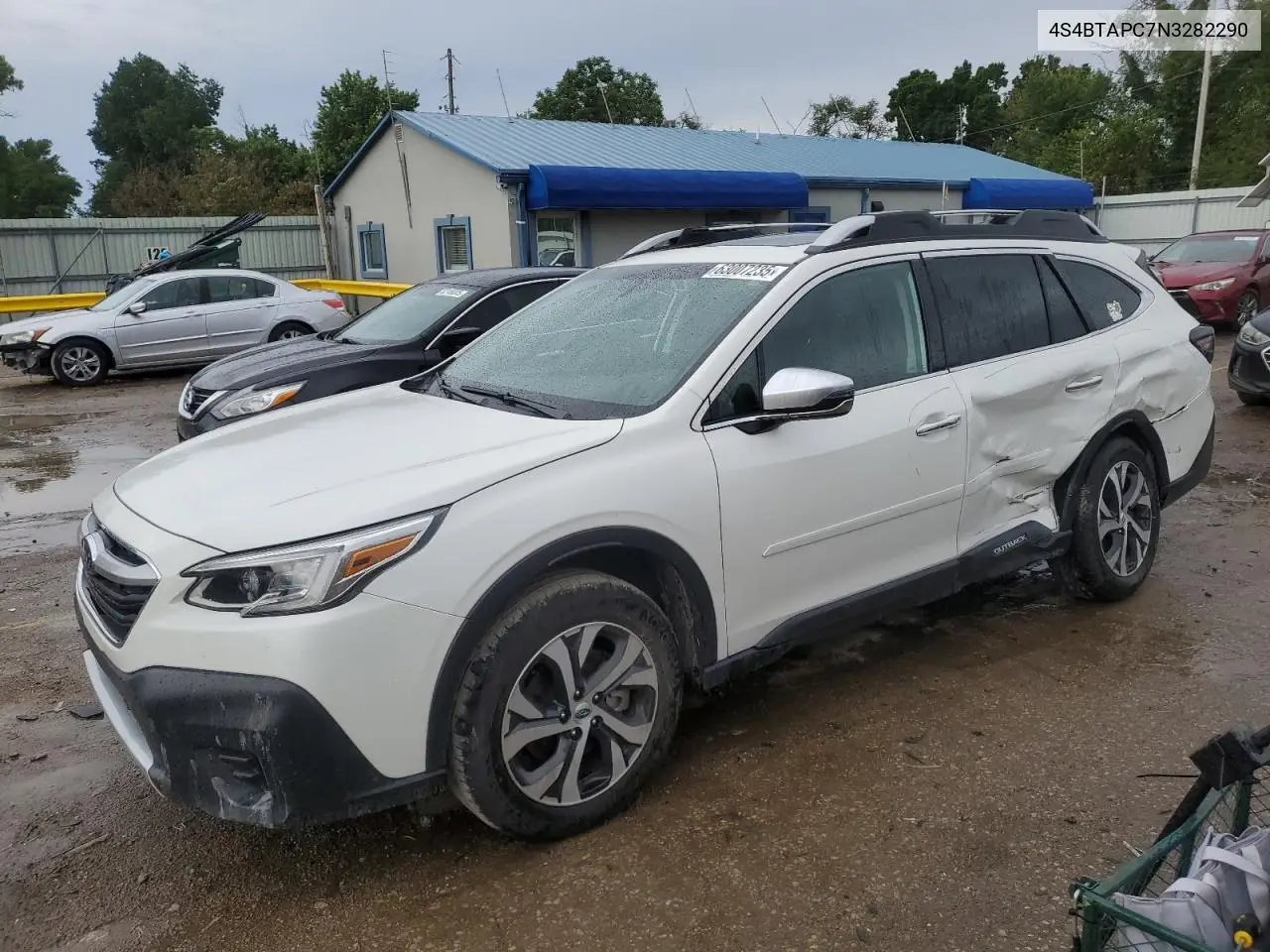 2022 Subaru Outback Touring VIN: 4S4BTAPC7N3282290 Lot: 63007235