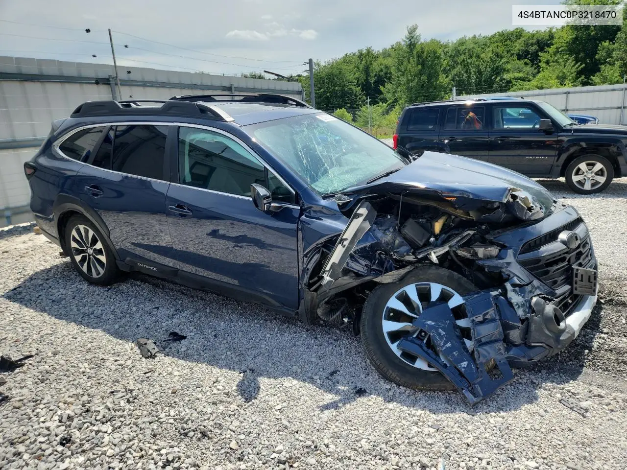 2023 Subaru Outback Limited VIN: 4S4BTANC0P3218470 Lot: 63086505