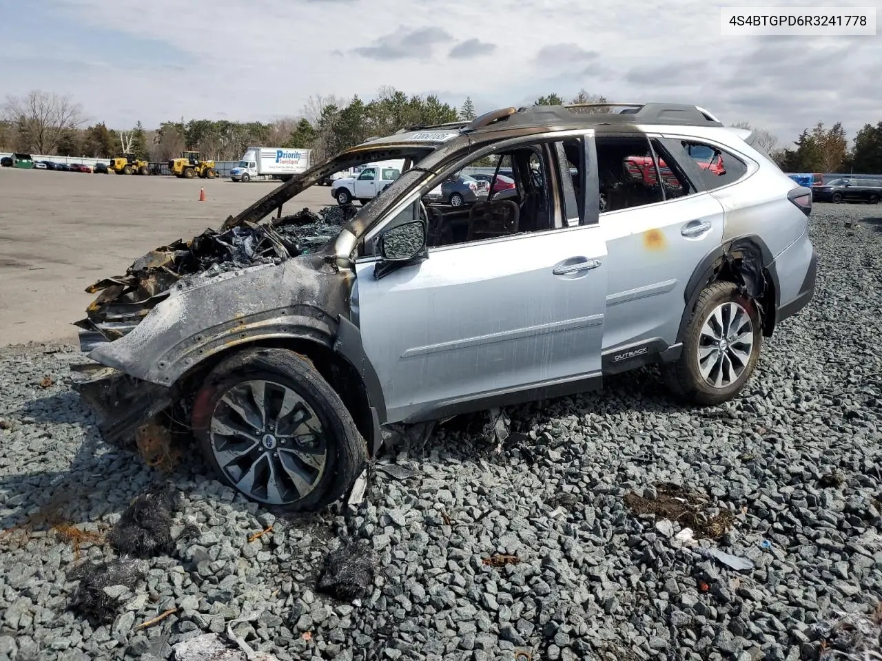 2024 Subaru Outback Touring VIN: 4S4BTGPD6R3241778 Lot: 53850185