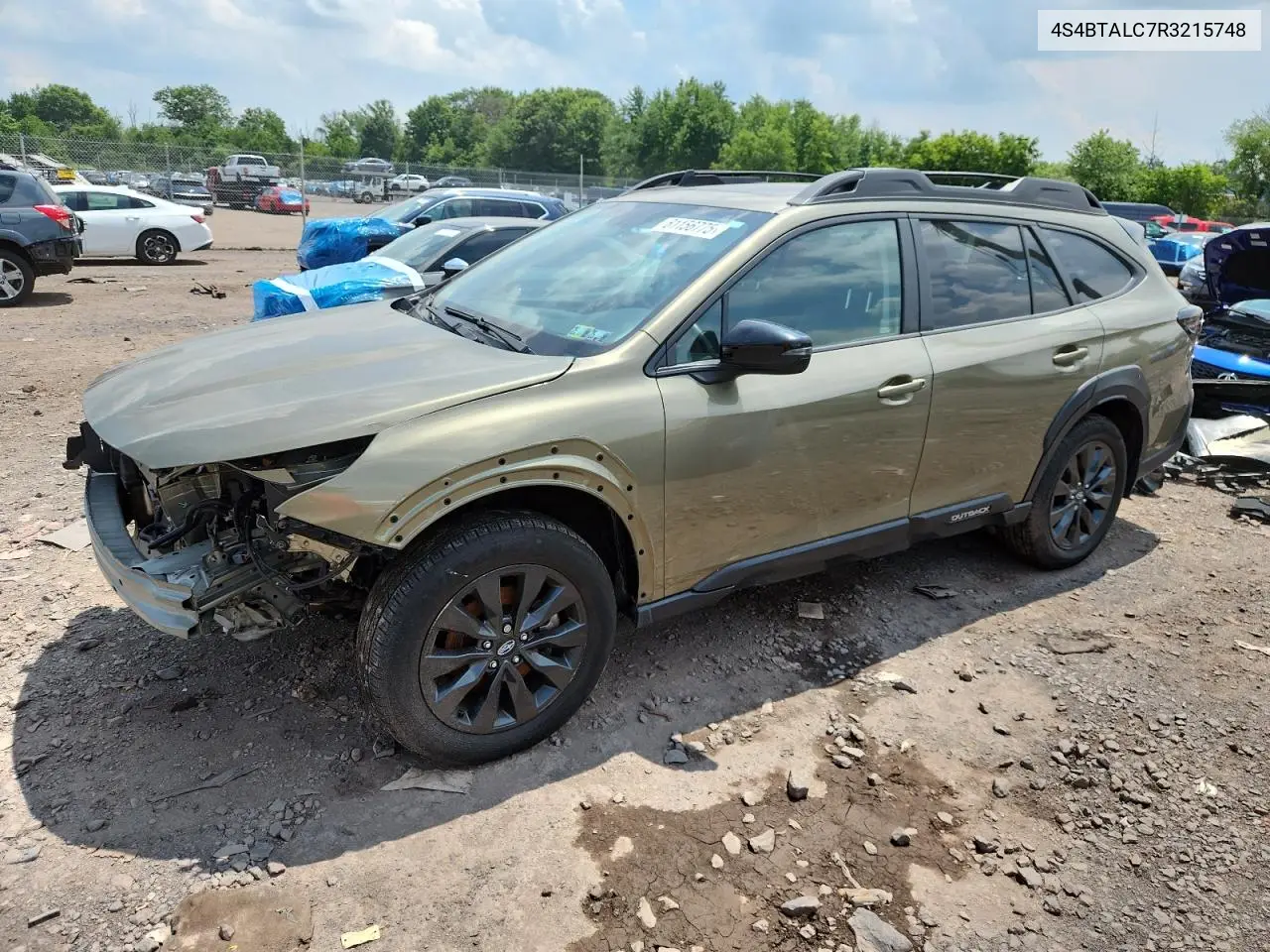 2024 Subaru Outback Onyx Edition VIN: 4S4BTALC7R3215748 Lot: 61156775