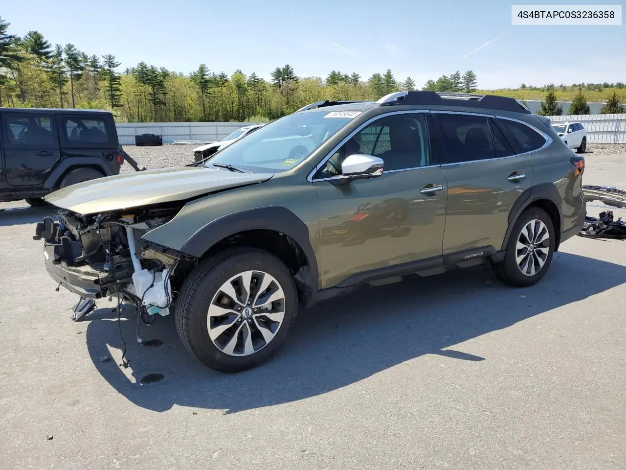 2025 Subaru Outback Touring VIN: 4S4BTAPC0S3236358 Lot: 56849645