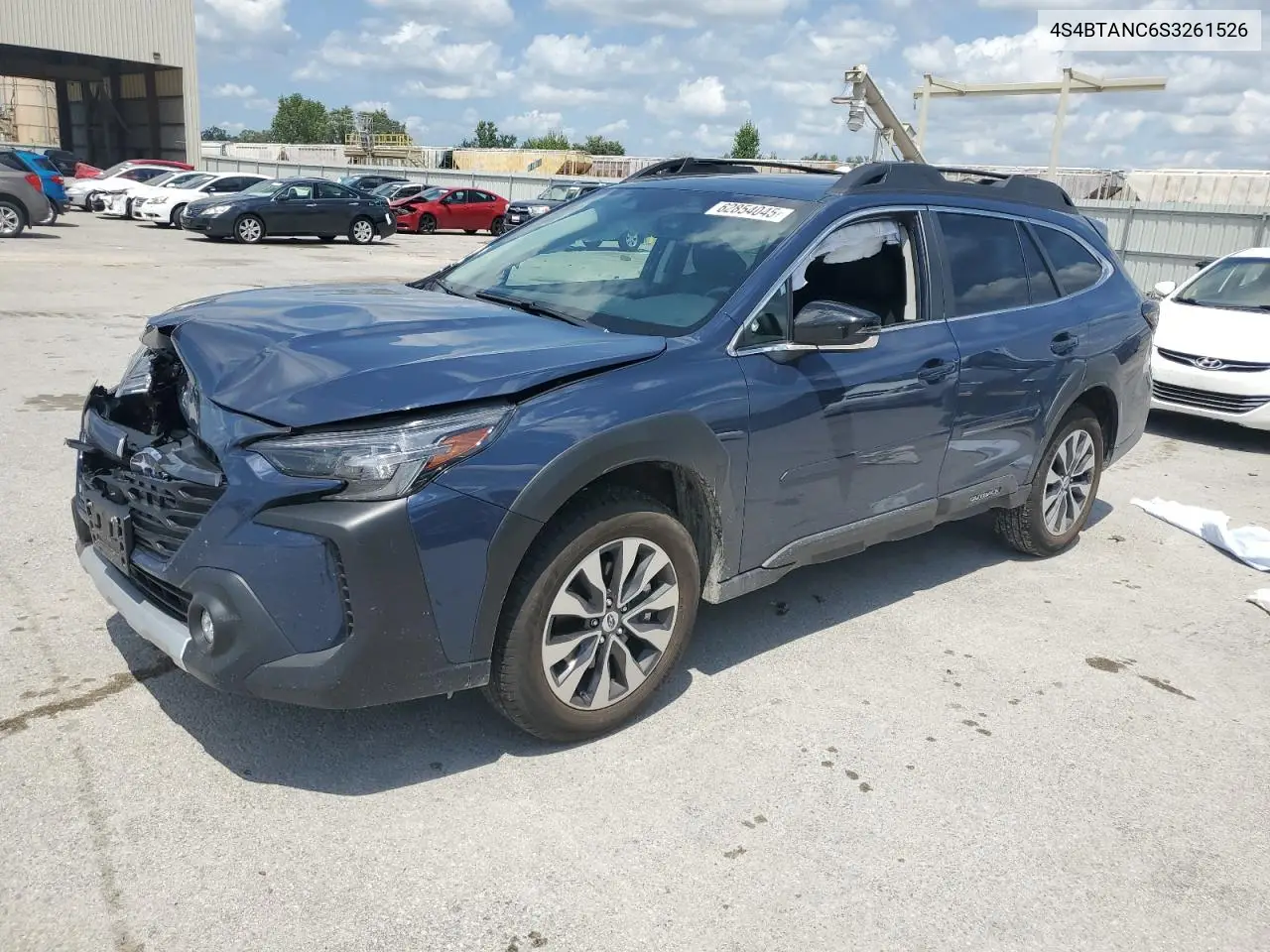 2025 Subaru Outback Limited VIN: 4S4BTANC6S3261526 Lot: 62854045