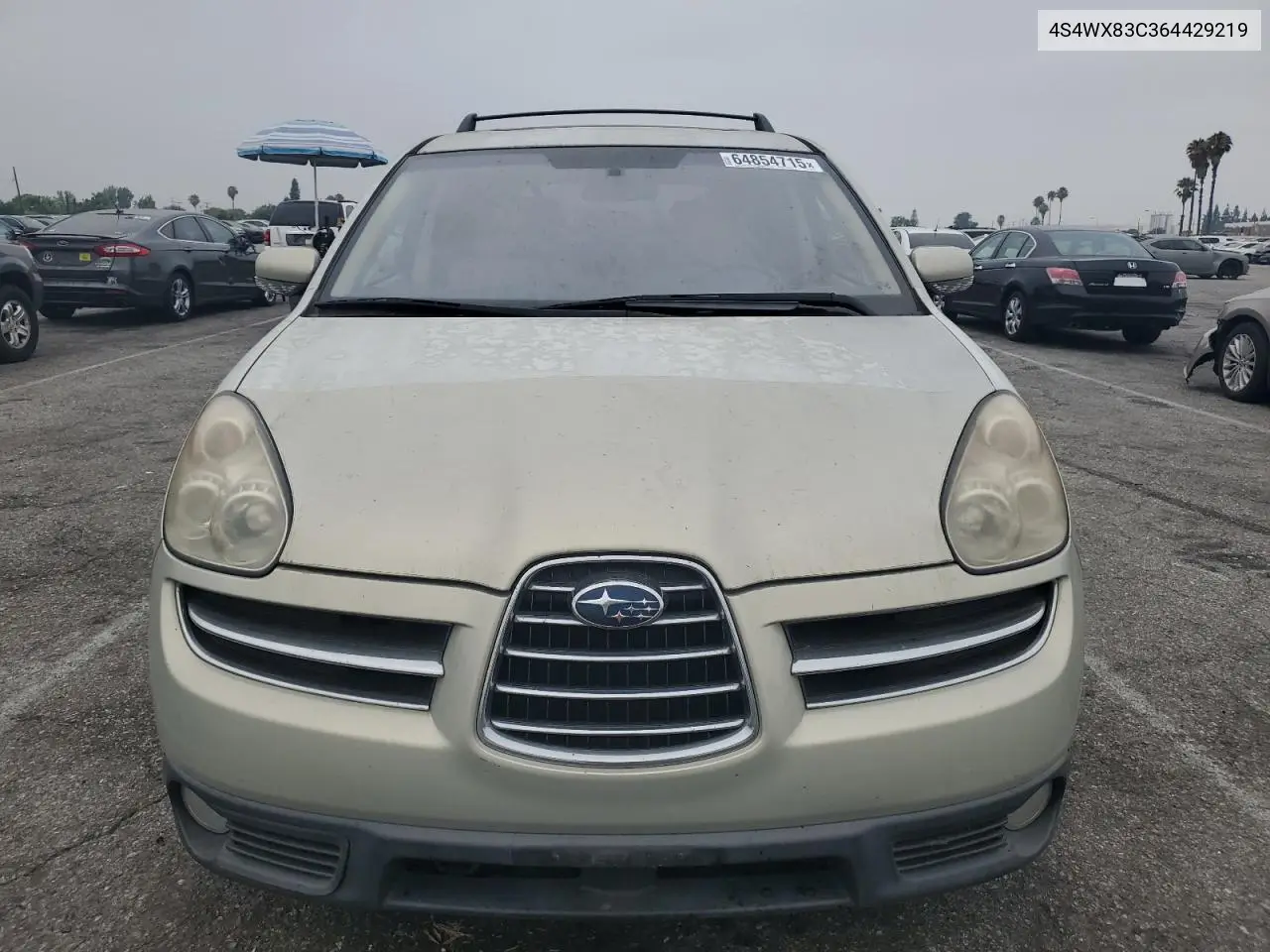 2006 Subaru B9 Tribeca 3.0 H6 VIN: 4S4WX83C364429219 Lot: 64854715