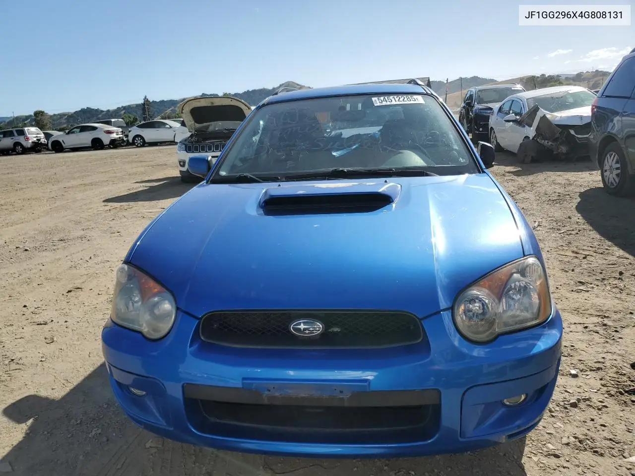 2004 Subaru Impreza Wrx VIN: JF1GG296X4G808131 Lot: 54512285