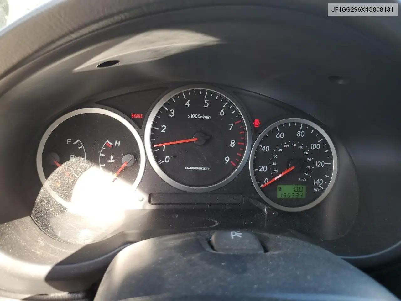 2004 Subaru Impreza Wrx VIN: JF1GG296X4G808131 Lot: 54512285